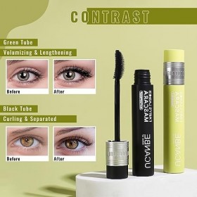 UCANBE Mascara Waterproof Noir pour Cils Volumineux, Longs, Recourbés et Durables - Mascara Effet Faux Cils Longue Tenue, Ant