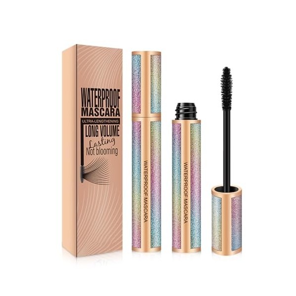 Mascara, Mascara Volumateur et Allongeant, Lash Extension Mascara, Natural and False Lash Look in One, Long Lasting for Defin