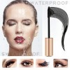 Extra Noir Mascara 4D, Mascara Volume Noir Imperméable avec Brosse dExtension de Cils Mince, Mascara Naturel Longue Durée Ci