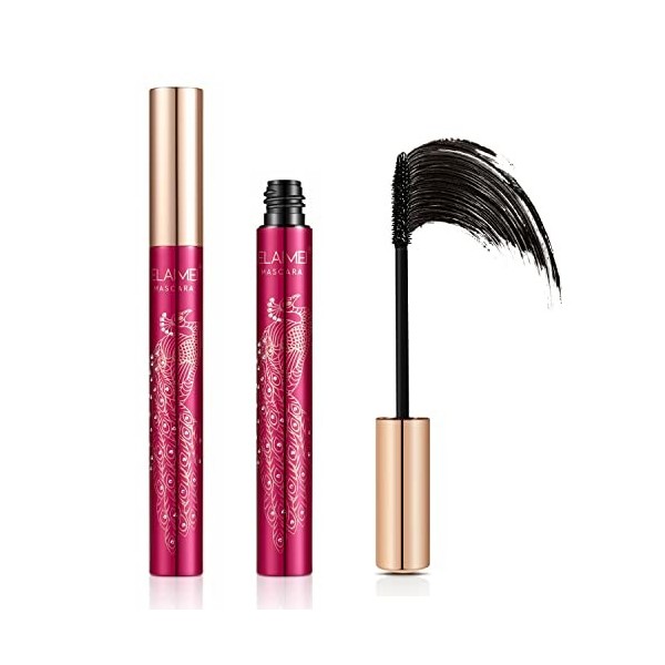 Waterproof Mascara, 4D Silk Fiber Lash Mascara, Volumizing Mascara, Buildable, Lengthening Mascara, Defining, Curling, Multip