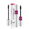 Hikaka Mascara Vibely Lash Cosmetics, Mascara pour cils en fibre de soie 4D à double extrémité, Mascara Thrive 2 en 1 pour un