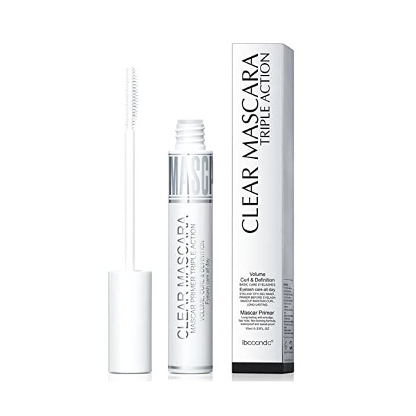 Mascara Transparent Primer - Base Pour Les Cils Mascara Transparent Waterproof Blanc, Mascara Primer Rehausseur De Cils Pour 