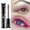 YUAEEEN Mascara Couleur de Fibre de Soie, Mascara Coloré Épaississant et Allongeant Imperméable, Fiber Lash Mascara Waterproo