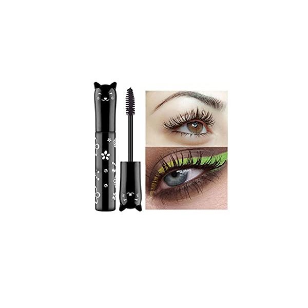 YUAEEEN Mascara Couleur de Fibre de Soie, Mascara Coloré Épaississant et Allongeant Imperméable, Fiber Lash Mascara Waterproo