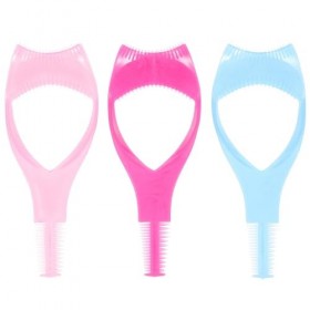 Lurrose 3Pcs 3 1 Modèle De Dessin DEye-Liner Mascara Shield Guard Lash Cases Fard À Paupières Pochoir Maquillage Mascara Las