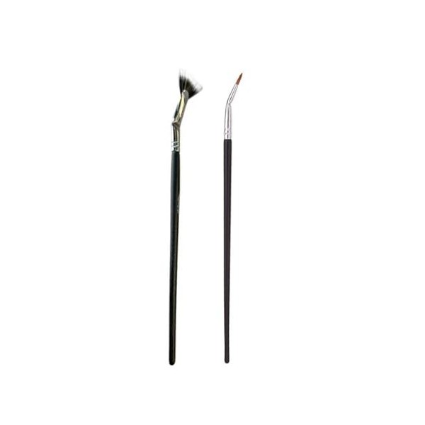 Lot de 2 pinceaux légers en forme déventail pour appliquer des mascara en cuivre pour des effets de levage naturels pour amé