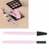 Brosse à Mascara en Silicone, 2 Pièces Brosse à Mascara à Sourcils en Silicone Souple Facile à Nettoyer Réutilisable Portable