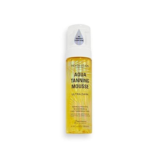 Makeup Revolution, Aqua Tanning Mousse, Mousse de bronzage, Light/Medium, 200ml