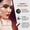 4D Mascara Fibre Waterproof,Mascara Noir pour Les Yeux Sensibles,Mascara Pas Cher, Allongement Naturel, Longue Durée,Volume M