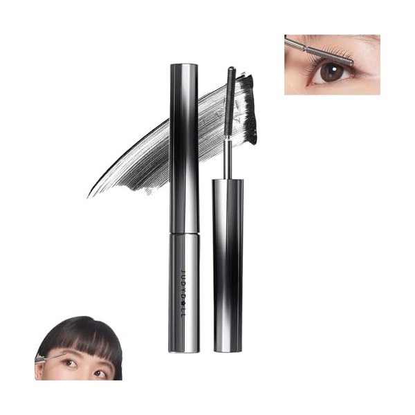 Judy Doll Mascara 3D Curling Curling Mascara sans poils, Mascara en métal extra fin lavable et volumineux Curling Black 