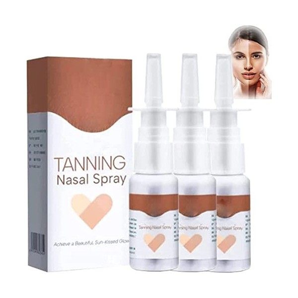 BronzeMist Tanning Nasal Spray, Self-Tanning Facial Mist,Tanning Sunless Spray, Deep Tanning Dry Spray Natural-Looking Tan Fo