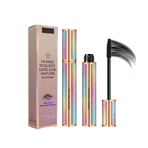 4D Silk Fiber Lash Mascara, Waterproof Luxuriously Longer Long-Lasting Smudge-proof Natural & Non-Toxic Ingredients