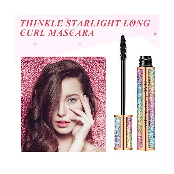 Mascara 4D Femmes Imperméable Puissant Long Curling Extension des Cils Maquillage Durable Mascara Plus Epais Résistant aux Ta