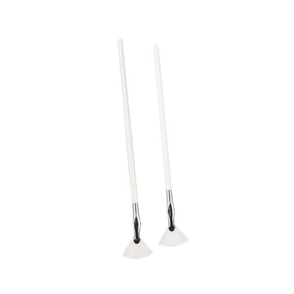 Beavorty 2 Pièces Brosse à Cils Inférieurs Pinceau Éventail Pour Fard à Paupières Brosse à Mascara En Forme Déventail Pinceau