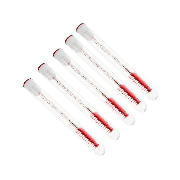 Housoutil 10 Pièces Brosse Mascara Diamant Tubes De Mascara Rechargeables Tube De De Cils Brosse Cure-pipe Kit Peigne Brosse 