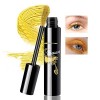 Boobeen Mascara volume coloré pour cils, allongement et volumisation des cils, mascara cils en fibre de soie 4D pour femme, m