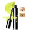 Boobeen Mascara volume coloré pour cils, allongement et volumisation des cils, mascara cils en fibre de soie 4D pour femme, m