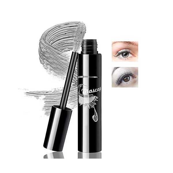 Boobeen Mascara volume coloré pour cils, allongement et volumisation des cils, mascara cils en fibre de soie 4D pour femme, m