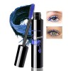 Boobeen Mascara volume coloré pour cils, allongement et volumisation des cils, mascara cils en fibre de soie 4D pour femme, m