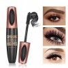 Mascara Fibre De Soie 4D,Mascara Volume ImperméAble Noir,Longue Durée Plus épais,Cils Volumineux,Naturellement Charme Maquill