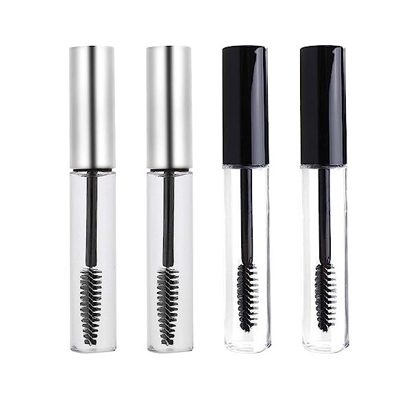 4 Pièces Flacon Mascara Tube Flacon Crème Cils, Conteneur Mascara Cils Brosse Conteneurs Tube Mascara Vide Tube Mascara, Flac