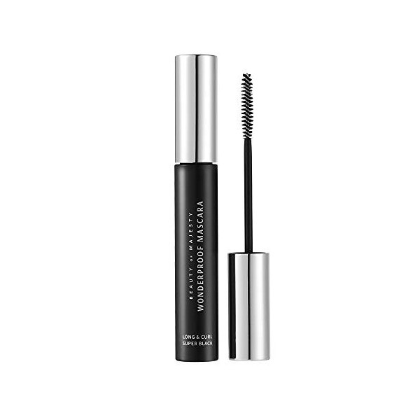 BOM Wonderproof Mascaras Long et Curl 8g, imperméable sans maquillage de type masque, durable, allongeant, volumateur naturel