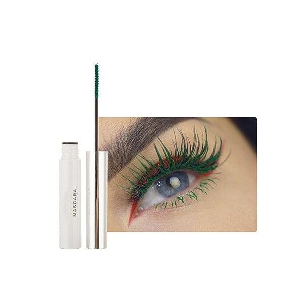 2pcs Imperméable à Leau Mascara Eyelash Primer, Mascara Cils Volumineux Extra Longs En Fibres Colorées, Charmant Mascara Lon