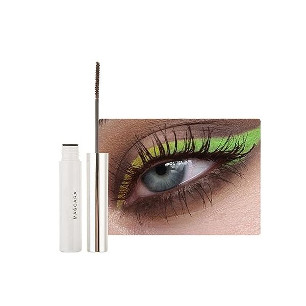 2pcs Imperméable à Leau Mascara Eyelash Primer, Mascara Cils Volumineux Extra Longs En Fibres Colorées, Charmant Mascara Lon