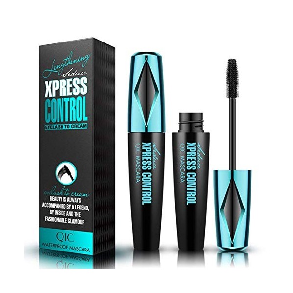 4D Mascara Silk Fibre Natural Waterproof Smudgeproof Mascara, Mascara naturel épaississant et allongeant Pas de paquets, Pas 