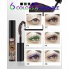 Mascara Volume et Longueur- 3Colors Bleu Vert Violet Mascara Extension de Cils Effet Volume, Waterproof et Longue Tenue,Not B