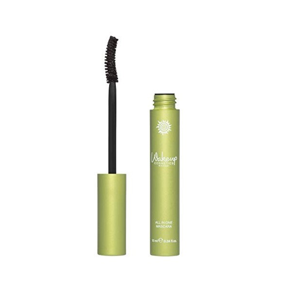 Wakeup Cosmetics Milano Mascara 3 en 1 pour cils volumineux, courbés et longs Brun