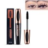 Pemarlis Mascara Fibre De Soie 5D,mascara effet faux cils imperméable,anti-taches,Pas dagglutination,CréEr Un Allongement De