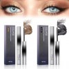 2PCS Mascara,1 Mascara Noir+1 Mascara Brun,3D Curling Eyelash Iron Mascara,Mascara Waterproof et Anti-taches,Long Lasting,No 