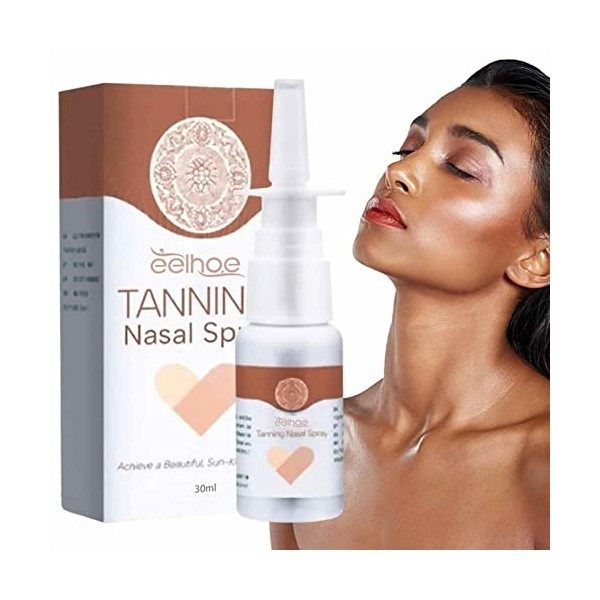 Tanning Accelerator, Sunless Tanning Spray, 30ml Quick And Easy Self Tanner With Nasal Delivery, Sunless Tanning Mist For Fac