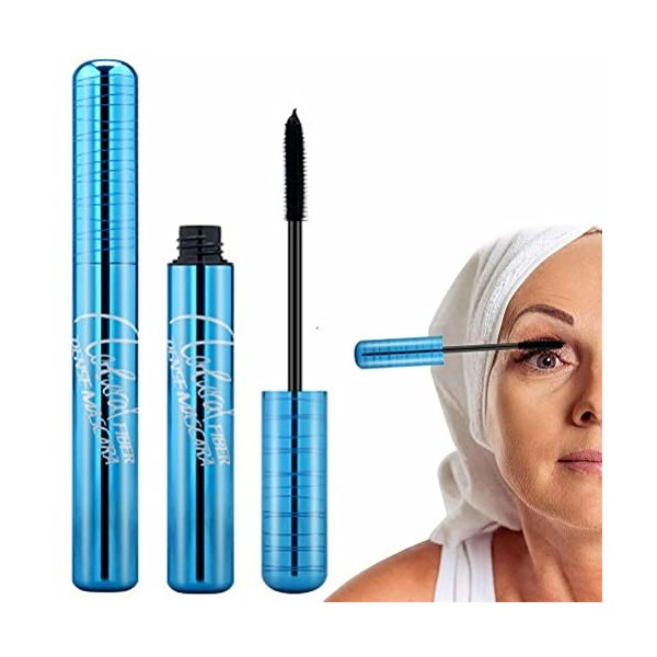 Oyria Mascara Prime Lash pour Femmes âgées Mascara Dense en Fibres Naturelles Mascara allongeant et volumateur Mascara Effet 