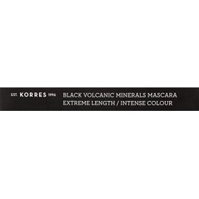 Korres Noir Volcanique minéraux Mascara Longueur extrême, 01&nbsp;Noir, 7,1&nbsp;gram