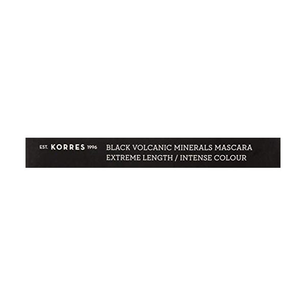 Korres Noir Volcanique minéraux Mascara Longueur extrême, 01 Noir, 7,1 gram