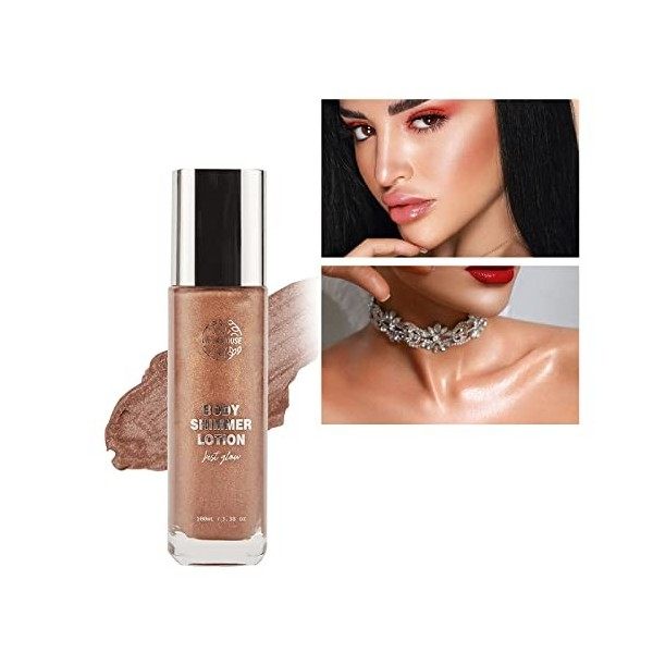 VIOLA HOUSE Illuminateur De Teint,Highlighter Maquillage Liquide,Hydratation et éclat à lépreuve de leau pour le visage et 