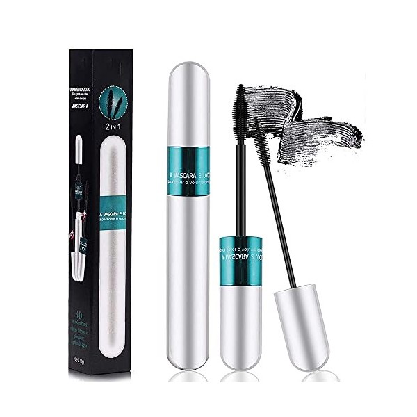 dfgsxifc Waterproof Lash Mascara Extension Fiber Cosmetics 4d Silk 2 In 1 Thrive for Natural Lengthening and Thickening Effec