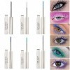 12 Colors Waterproof Mascara Non-Dizzy Long-Lasting Mascara Bleu Blanc Violet Vert Eyelash Eye Makeup