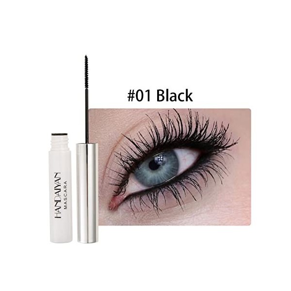 12 Colors Waterproof Mascara Non-Dizzy Long-Lasting Mascara Bleu Blanc Violet Vert Eyelash Eye Makeup