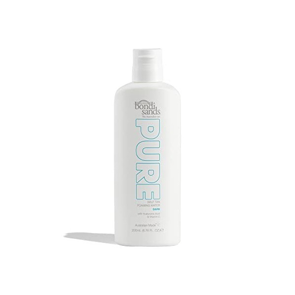 Bondi Sands PURE Light/Medium Self-Tanning Foaming Water | Hydrating Formula Gives a Natural, Flawless Tan, Enriched with Hya