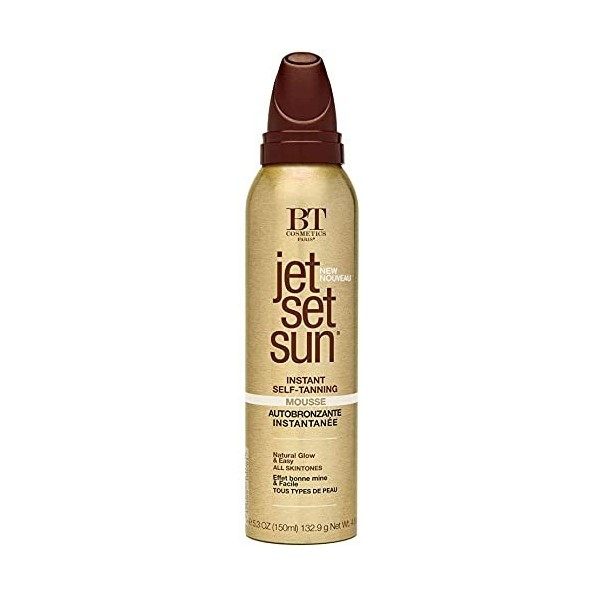 Jet Set Sun Mousse Bronzante, Autobronzant en Mousse, Self Tanning Mousse, Instantannée 150 ml