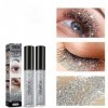 2 Pièces Mascara De Paillettes, Mascara Diamond, Diamond Shiny Lash Mascara, Mascara Diamant Paillette Étanche, Pour Le Festi