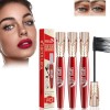 Yanquina Mascara, 4d Waterproof and Sweat Proof Mascara, Yanqina Super Long Mascara,Super Long Luxurious Mascara, Stereo Leng