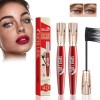 Yanquina Mascara, 4d Waterproof and Sweat Proof Mascara, Yanqina Super Long Mascara,Super Long Luxurious Mascara, Stereo Leng