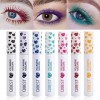 Allbestaye Ensemble de mascara coloré 7 couleurs 7 pièces arc-en-ciel charmant cils volumineux 3D fibre de cils maquillage im