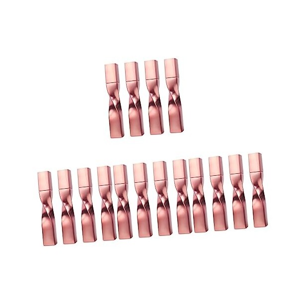 Didiseaon Brosse À Cils Tube Vide Pour Faire Pivoter La En Plastique Or Rose 8