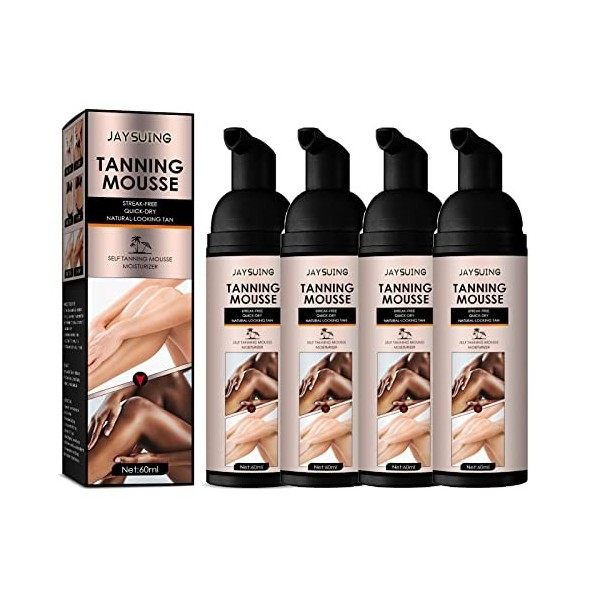 Summer Mousse Color-Correcting Hydrating Tanning Mousse, Foam Self Tanner Mousse, All Natural Self Tanner, Suitable for All S