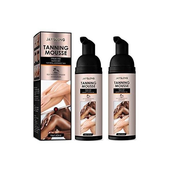 Summer Mousse Color-Correcting Hydrating Tanning Mousse, Foam Self Tanner Mousse, All Natural Self Tanner, Suitable for All S